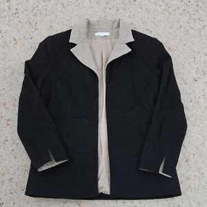 Paule Ka Open Front Coat Wool Blend Luxury Paris France